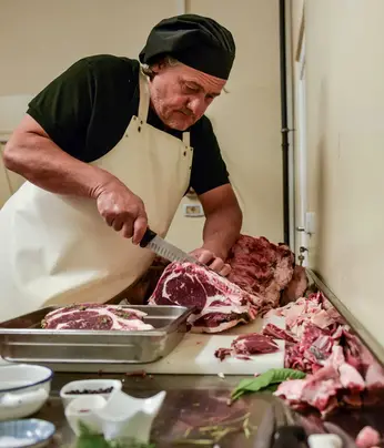 La carne del maso Plazores