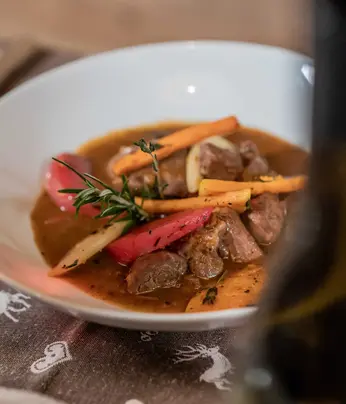 Piatto di carne del maso al Plazores